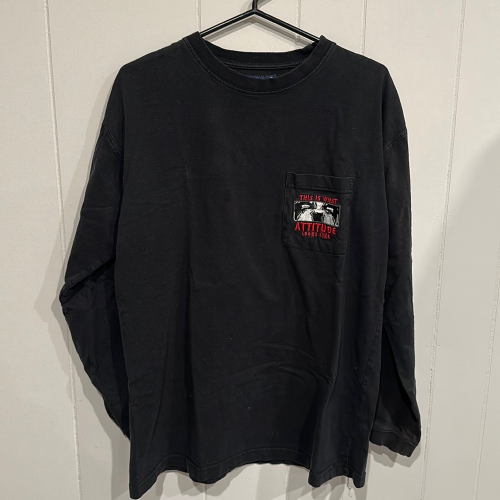 Vintage Big Dogs “This is What Attitude Looks Like” Long Sleeve T-Shirt